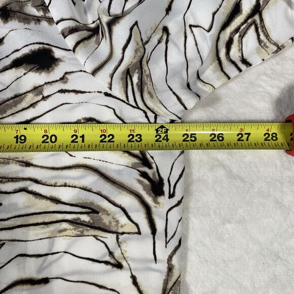 Roz & Ali Women's Sz XL Top Blouse Abstract Hi-Low Tunic Flowy Career Artsy NWT - Picture 5 of 7